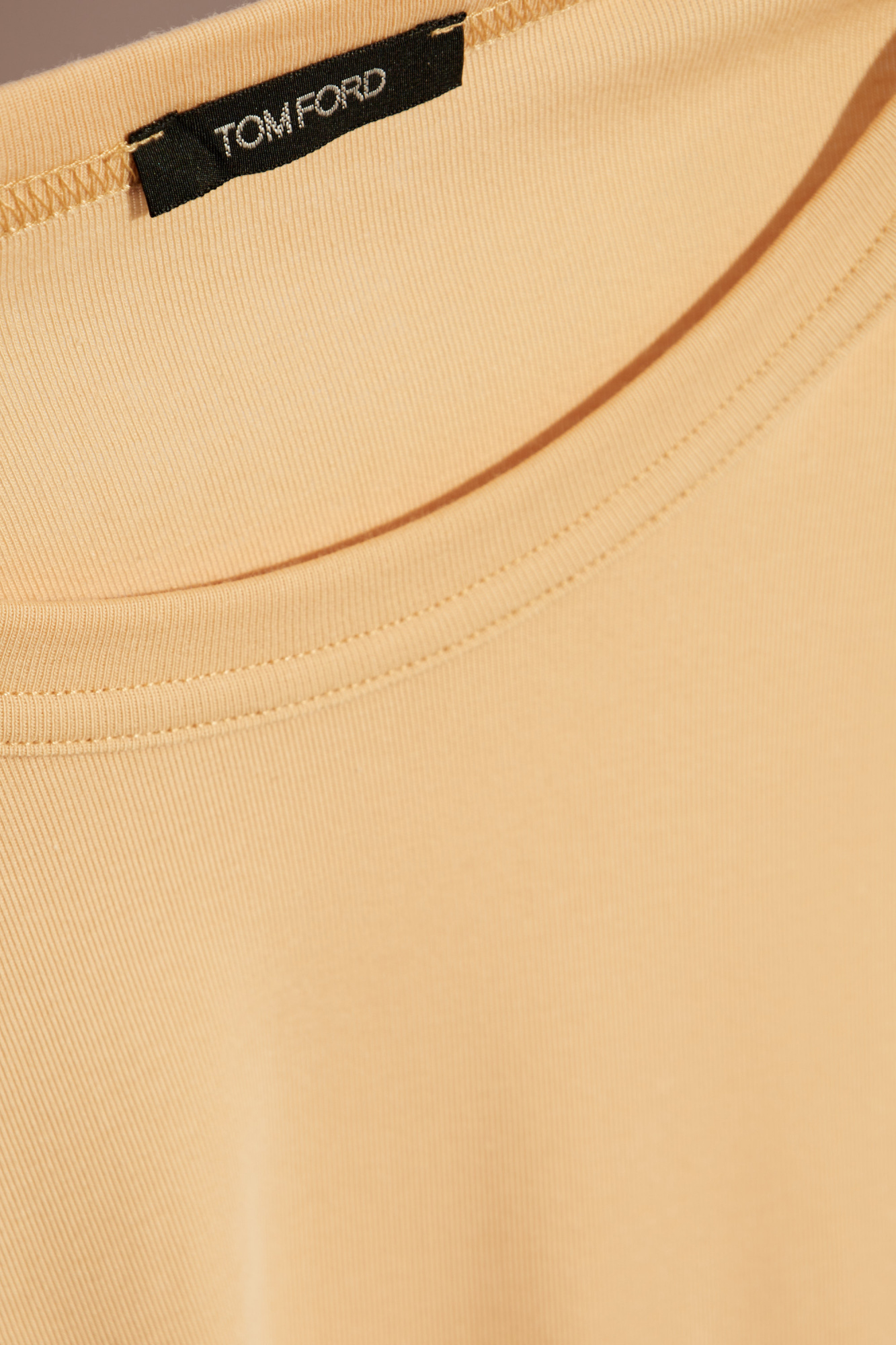 Tシャツ・カットソー TOM FORD Men T-shirt Beige T4M081040 272 Beige T-shirt from the 'Underwear' collection Tom Ford